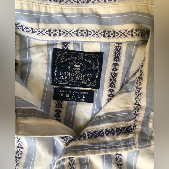 Lucky Brand Striped Western Button Up - Picture 2 of 4